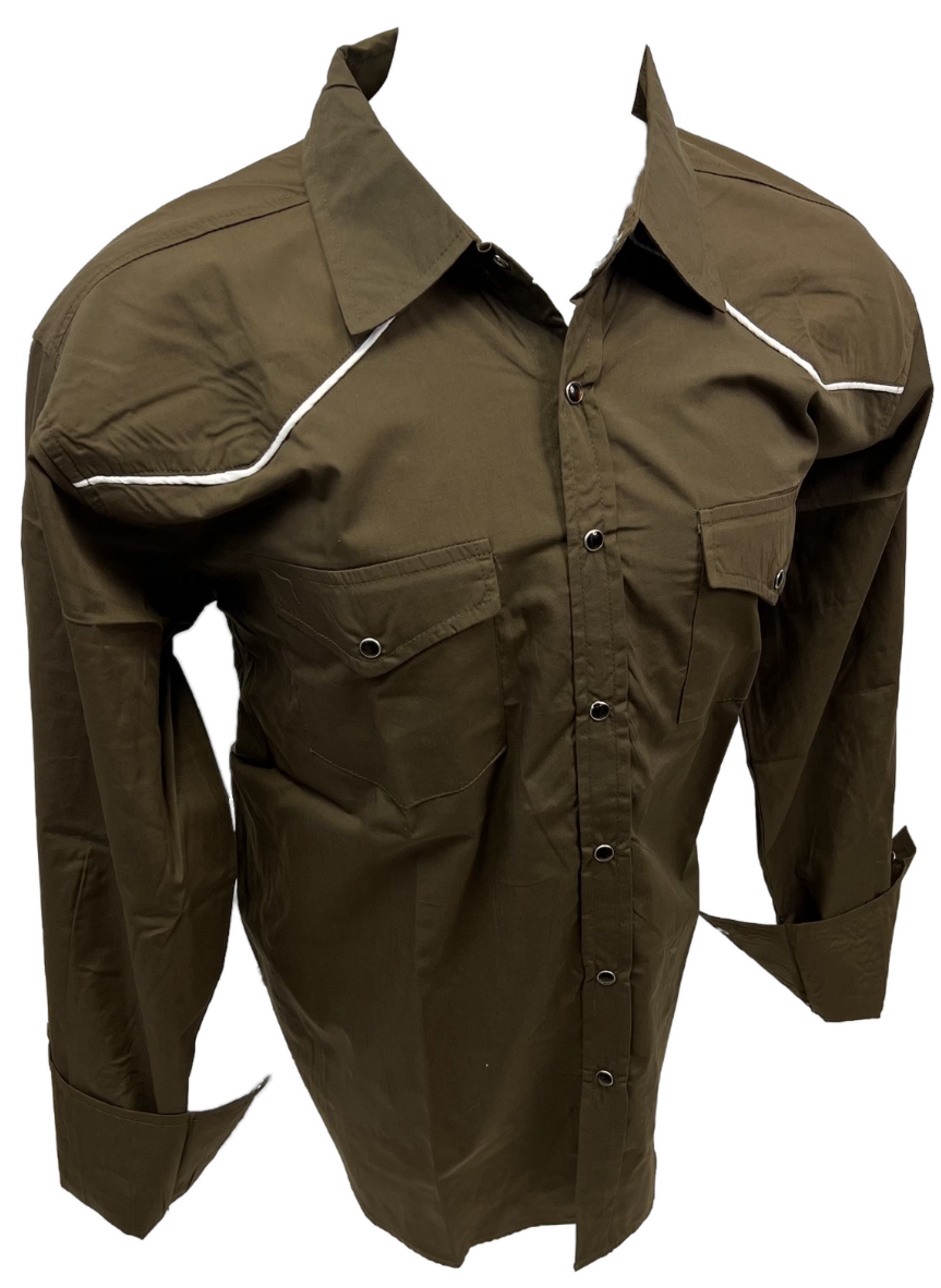 hunter green western shirt