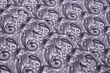 Load image into Gallery viewer, BUCKEROO SHIRTS: WHITE/BLACK PAISLEY