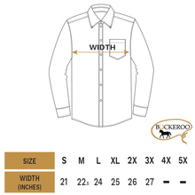 Load image into Gallery viewer, BUCKEROO SHIRTS: WHITE BLUE GOLD HORSESHOE PEARL SNAP