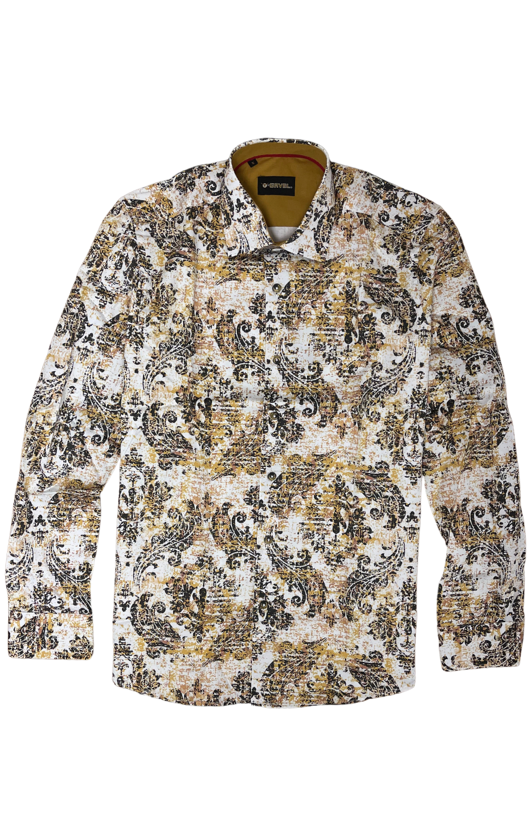 RODEO WESTERN SHIRTS: BROWN WHITE PAISLEY