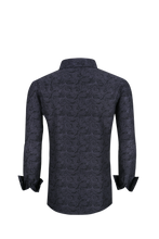 Load image into Gallery viewer, BUCKEROO SHIRTS: BLACK/CHARCOAL PAISLEY
