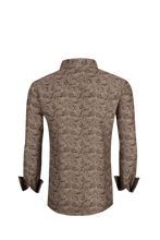 Load image into Gallery viewer, BUCKEROO SHIRTS: BROWN/KHAKI PAISLEY
