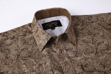 Load image into Gallery viewer, BUCKEROO SHIRTS: BROWN/KHAKI PAISLEY
