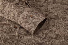 Load image into Gallery viewer, BUCKEROO SHIRTS: BROWN/KHAKI PAISLEY
