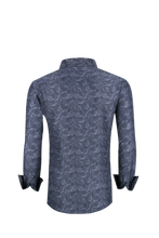 Load image into Gallery viewer, BUCKEROO SHIRTS: GREY/BLACK PAISLEY
