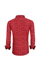 Load image into Gallery viewer, BUCKEROO SHIRTS: RED/BLACK PAISLEY
