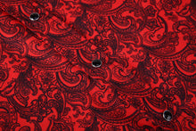 Load image into Gallery viewer, BUCKEROO SHIRTS: RED/BLACK PAISLEY
