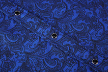 Load image into Gallery viewer, BUCKEROO SHIRTS: BLUE/BLACK PAISLEY SHORT SLEEVE
