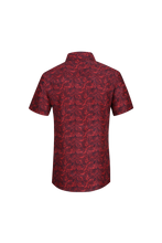 Load image into Gallery viewer, BUCKEROO SHIRTS: BURGUNDY/BLACK PAISLEY SHORT SLEEVE
