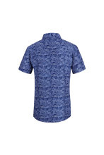 Load image into Gallery viewer, BUCKEROO SHIRTS: NAVY/WHITE PAISLEY SHORT SLEEVE
