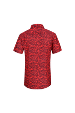 Load image into Gallery viewer, BUCKEROO SHIRTS: RED/BLACK PAISLEY SHORT SLEEVE
