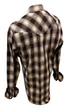 Load image into Gallery viewer, Men&#39;s BIG &amp; TALL RODEO WESTERN COUNTRY BURGUNDY RED PLAID PEARL SNAP UP FRONT POCKETS Shirt Cowboy
